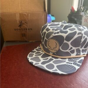 Southern String Grey and White Camo Hat Snapback